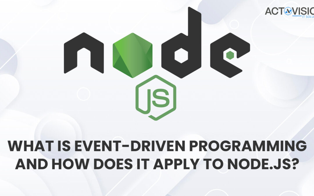 What is event-driven programming and how does it apply to Node.js?